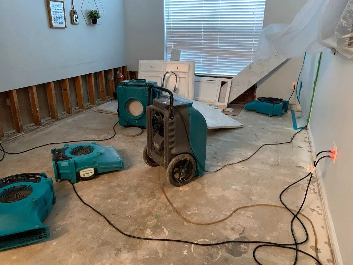 Dehumidifier in flood-cut room for Water Extraction & Removal in Marion Oaks